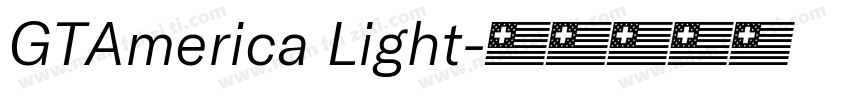GTAmerica Light字体转换